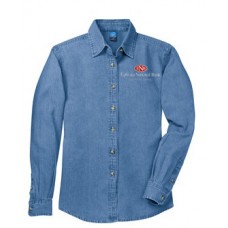 Port & Company® - Ladies Long Sleeve Value Denim Shirt